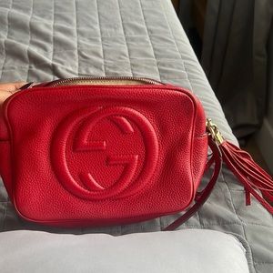 Soho small leather disco bag